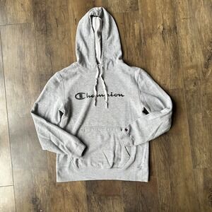 Men's or Unisex Champion Sweatshirt Hoodie Gray Size Medium